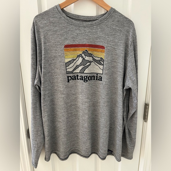 Patagonia Men's Long-Sleeved Capilene Cool Daily Graphic Shirt XL Gray - Picture 1 of 5